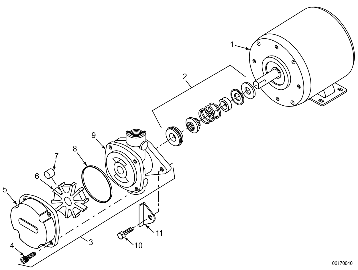 EEE-14X Filter Pump and Motor Assembly